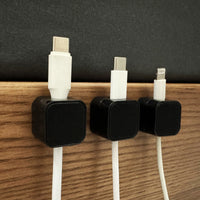 Magnetic Cable Organizer Clips for Desk and Wall Mounting, Self-Adhesive Cord Holder for Charging Cables