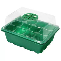 12-Cell Seedling Starter Tray with Adjustable Ventilation Dome for Gardening