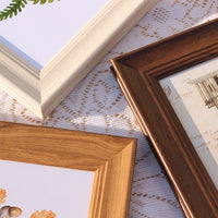 Desktop Photo Frame for Baby, Kindergarten, 6-8 Inch Photos, A4, 12 Inch, Deep Walnut