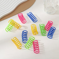 Cat Spring Toy Set - 4 Pack Colorful Interactive Pet Play Coils for Boredom Relief
