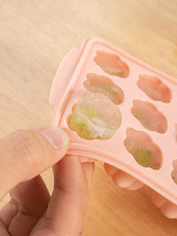 Baby & Mother Silicone Heart-Shaped Ice Cube Tray with Lid, Odorless, Easy Release, DIY Refrigerator Ice Maker, 24 Grids