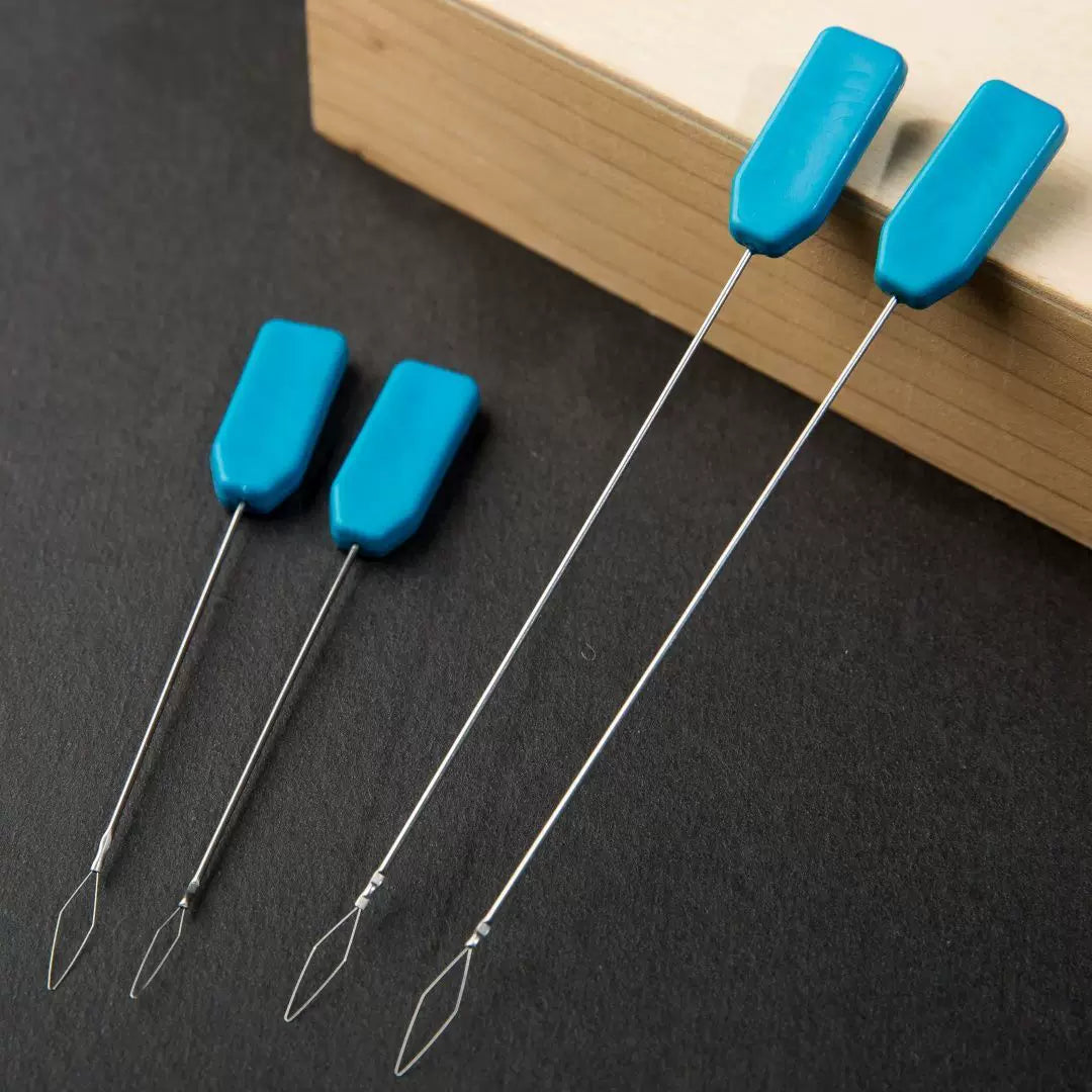 Automatic Needle Threader for Sewing Machines and Hand Sewing, Blue Handle