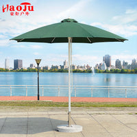 Outdoor 8-Rib Fiberglass Pool Beach Umbrella with Thickened Pole for Wind Resistance