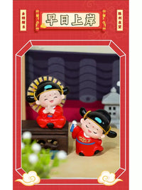 Good Luck Scholar Figurine for Students, Exam Success Charm, Desktop Decoration Gift