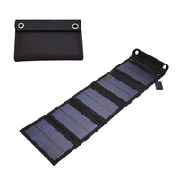 Portable Foldable Monocrystalline Solar Panel Charger for Outdoor USB Devices