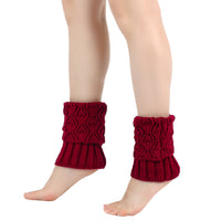 Chunky Knit Ankle Leg Warmers Boot Cuffs for Women