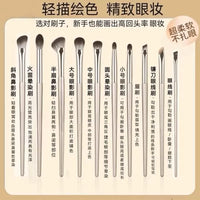 5-Piece Portable Eye Makeup Brush Set with Bag