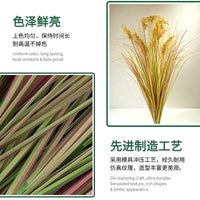 Autumn Tone Artificial Reed & Foxtail Grass Potted Plants for Indoor/Outdoor Decor