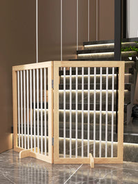 Pet Safety Gate for Stairs and Doorways - Drill-Free, Customizable Isolation Barrier for Dogs and Cats