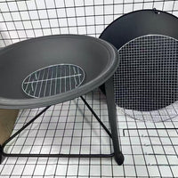 Outdoor Fire Pit BBQ Grill Table for Heating and Tea Ceremony