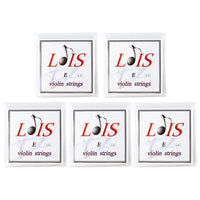 LOIES Violin Strings Set, Aluminum Magnesium Alloy, 4-String Pack