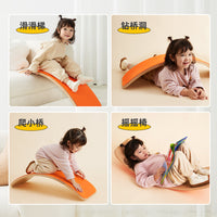 Wooden Balance Board Rocker Toy for Kids, Indoor Sensory Training Seesaw