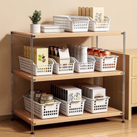 Plastic Desktop Storage Basket Hollow Organizer for Snacks and Sundries
