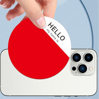 Large Round Colorful Name Tag Stickers for School Events and Clothing