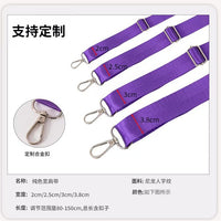 Nylon Herringbone Crossbody Bag Strap with Silver Buckle, Adjustable Replacement Shoulder Strap