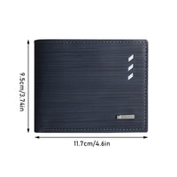 Custom Engraved Men's Leather Bifold Wallet with Zipper Coin Pocket, Multi-Card Slots, Slim Design