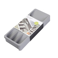3-in-1 Expandable Cutlery Drawer Organizer, Utensil Holder and Storage Box for Kitchen