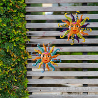 Modern Minimalist Metal Sunflower Wall Decor for Home and Garden