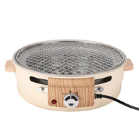 Portable Smokeless Tabletop Grill - Dual-Use Electric & Charcoal Home BBQ for Indoor Grilling