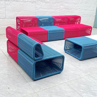 Outdoor Wicker Modular Sofa Set for Patio, Poolside, and Garden