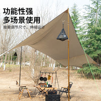 Heavy-Duty Aluminum Alloy Tent Poles for Outdoor Canopy & Awning Support, High-Strength Wind-Resistant Telescopic Rods