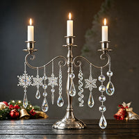 Christmas Acrylic Snowflake Icicle Ornaments Set