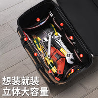 Multi-functional Portable Electrician Tool Bag Canvas Storage Pouch for Woodworking and Installation