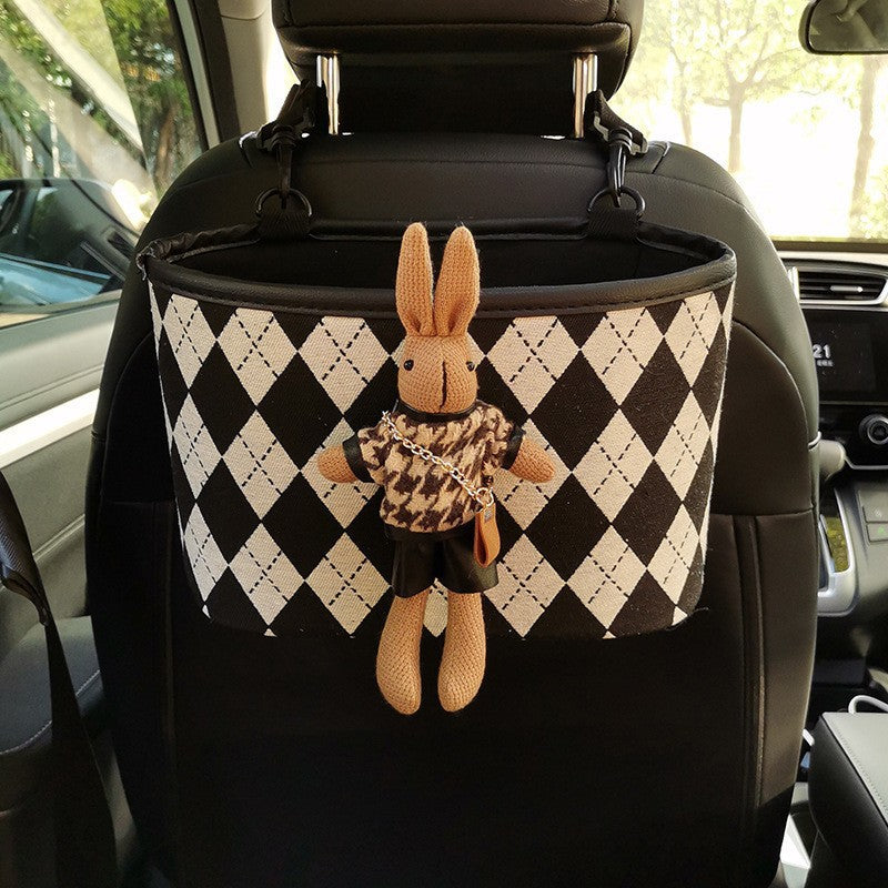 Car Seat Back Organizer with Storage Pockets and Hanging Bag