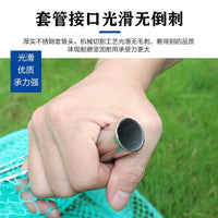 Stainless Steel Fishing Landing Net Head with Handmade Dense Mesh