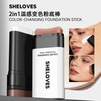 Color-Changing Foundation Stick with Concealer - Temperature-Sensitive Liquid Foundation