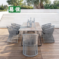 Outdoor Rattan Wicker Patio Furniture Set with Table and Chairs, Weather-Resistant Garden Bistro Set