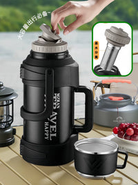316 Stainless Steel Insulated Thermos Bottle Large Capacity Portable for Outdoor Travel Home Car