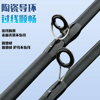 Lure Fishing Rod and Reel Combo Set - Spinning or Baitcasting Reel, Carbon Fiber Telescopic Rod for Freshwater Saltwater
