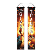 Thanksgiving Decorative Door Banner Set for Home Party Outdoor Decor