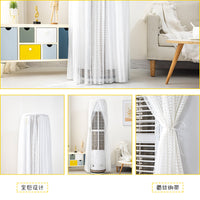 Deer Head Embroidered Lace Air Conditioner Dust Cover for Round Vertical Units
