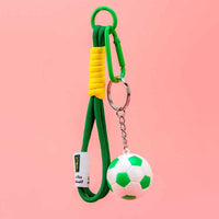 Soccer Ball Keychain with Climbing Rope, Creative Couple Gift Bag Charm