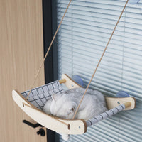 Suction Cup Cat Hammock Window Perch - Detachable & Washable Sunbathing Bed for Cats
