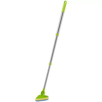Extendable Long Handle Floor Scrub Brush with Sponge Head for Bathroom Cleaning