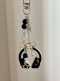 Y2K Ins Style Music Earphone Bag Keychain Phone Charm for Bags and Gifts