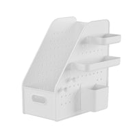 Desktop Pegboard Storage Basket for Dorm Desk Stationery Books Office Files