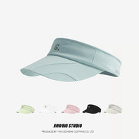 Summer Quick-Dry Sun Visor for Women, Lightweight Breathable Topless Hat for Outdoor Sports Running