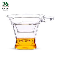 Taiwan 76 Glass Tea Infuser Set with Handle, Creative Tea Strainer and Filter Funnel for Loose Leaf Tea