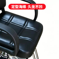 Adjustable Swivel Heavy-Duty Salon Styling Chair for Hairdressers, Black