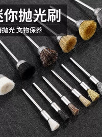 Rotary Tool Wire Brush Set for Polishing, Rust Removal, and Cleaning Wood, Metal, and Carvings
