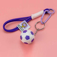 Soccer Ball Keychain with Climbing Rope, Creative Couple Gift Bag Charm