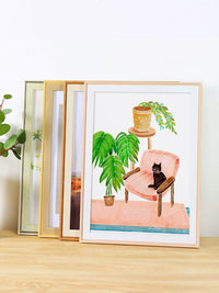 Wooden Picture Frame for Wall Mounting, A3 A4 4K 8K Art Display, Sketch Oil Painting Mounting Frame