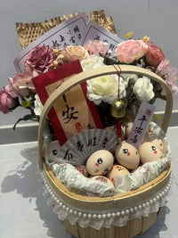 DIY Hand-Woven Basket Kit for Floral Arrangements and Fruit Display, Postpartum Gift Basket
