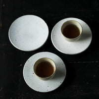 Ceramic Frosted Teacup Coaster Heat-Resistant Mat for Kung Fu Tea Set