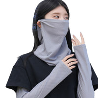 UV Protection Face Mask and Arm Sleeves Set for Outdoor Activities