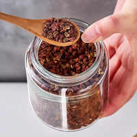 Heat-Resistant Glass Spice Jars with Airtight Lids for Kitchen Storage